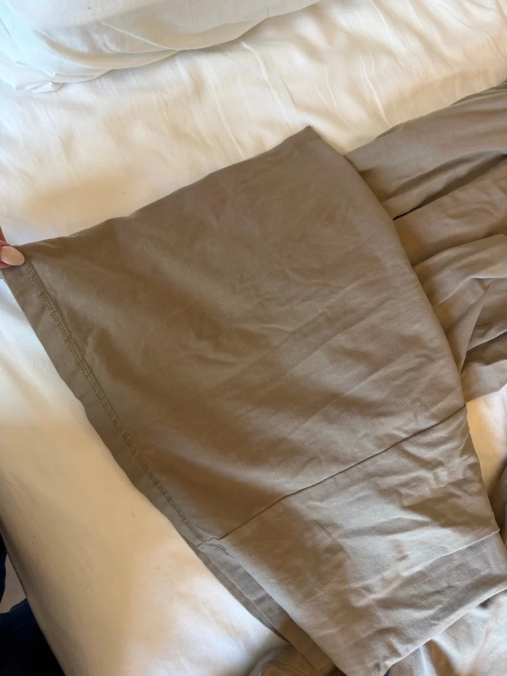 FP Movement by Free People Taupe Wide-Leg Spaghetti-Strap Jumpsuit - Picture 8 of 9